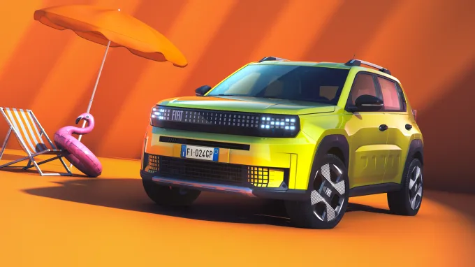 Fiat Grande Panda 2024 : trois quarts avant gauche statique