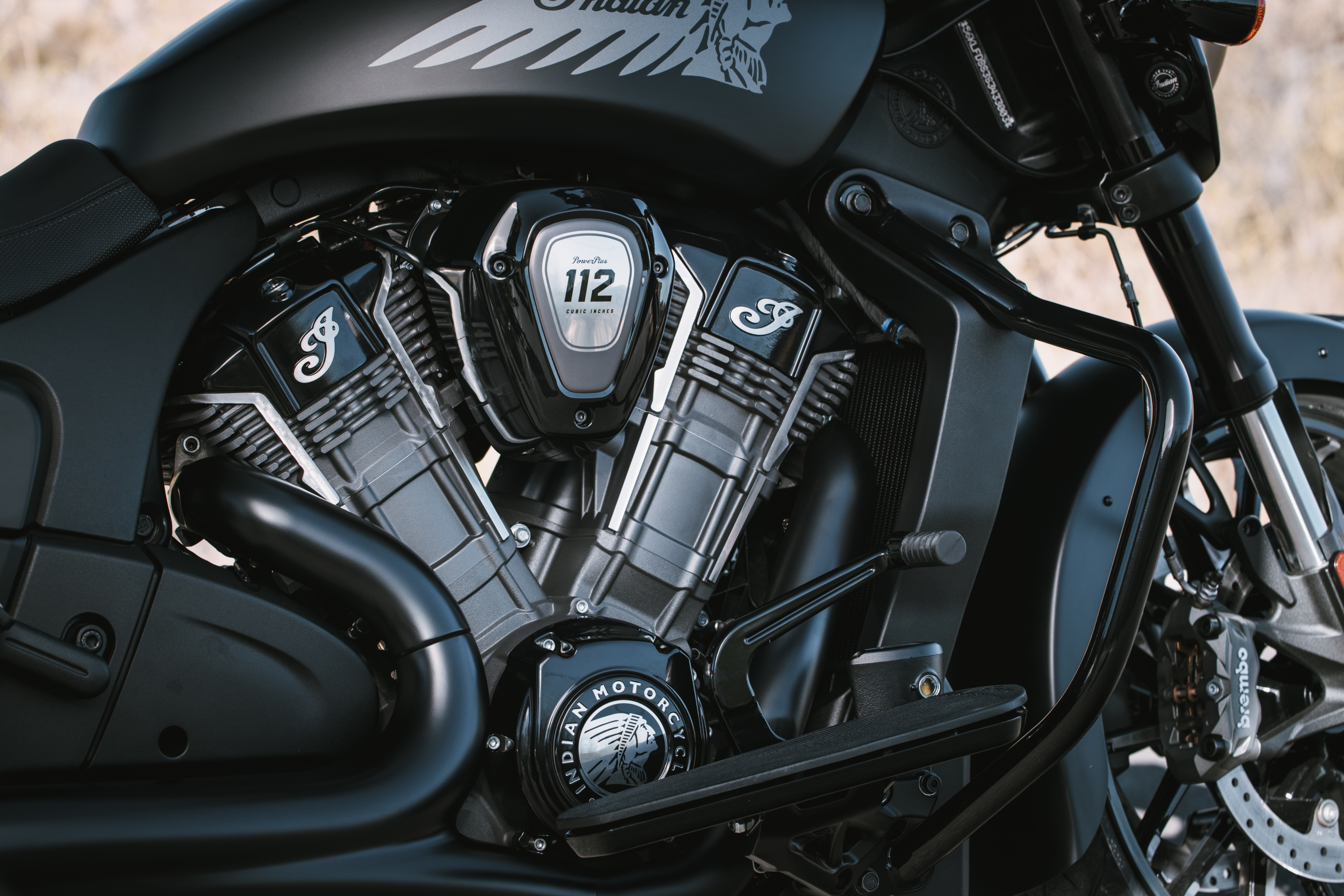 Indian Chieftain Powerplus Dark Horse 2025 : détail moteur Powerplus 112