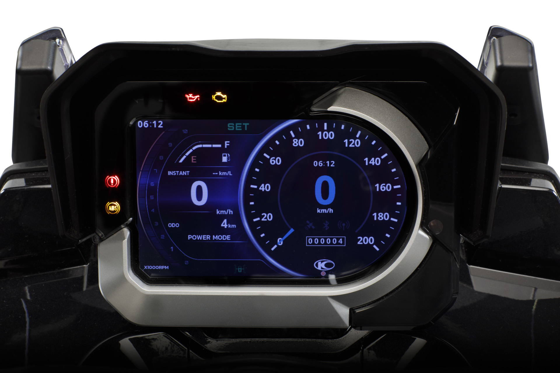 Kymco CV3 2024 : détail écran compteurs