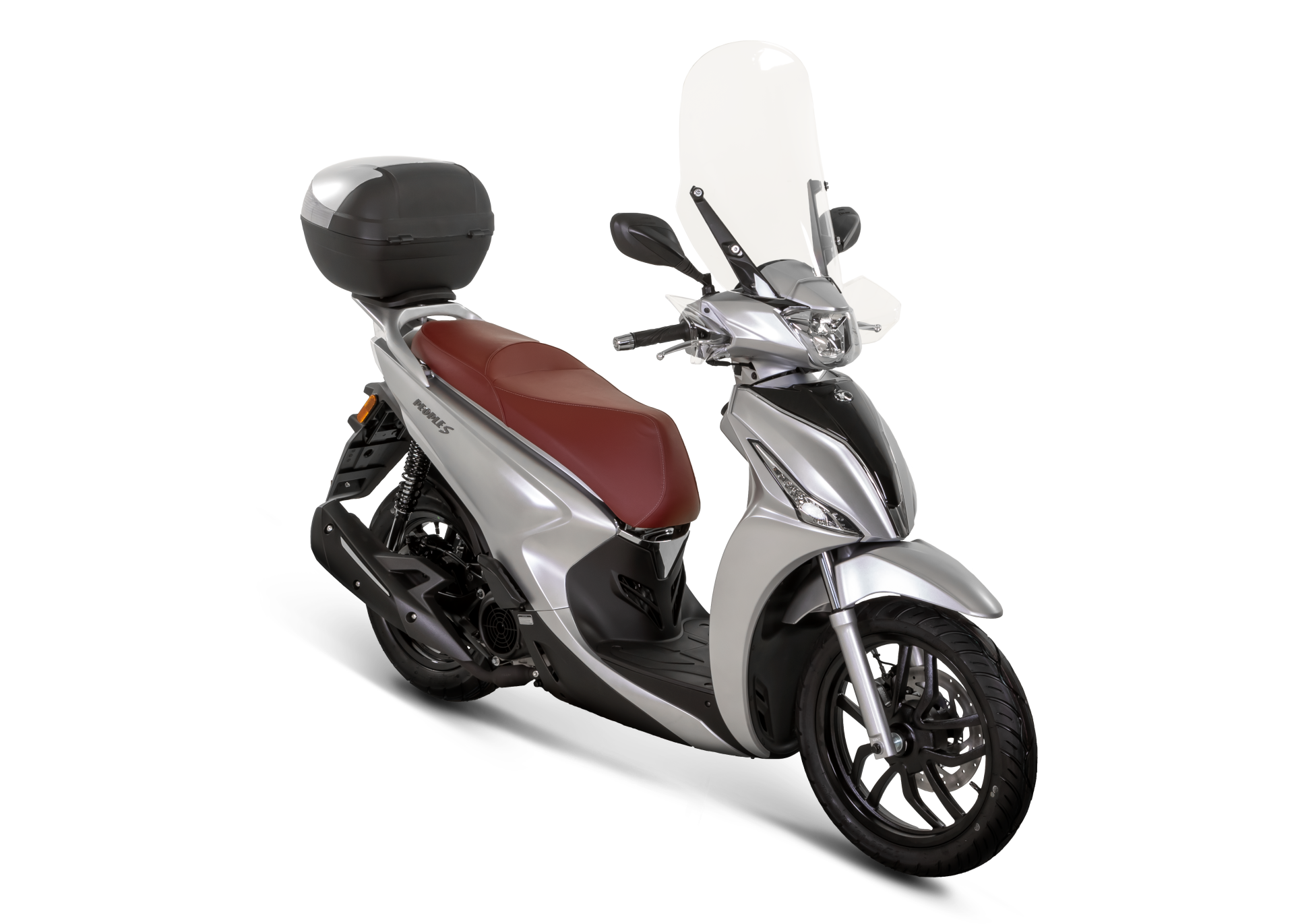 Kymco People S 125 2024 Steel Grey : trois quarts avant 