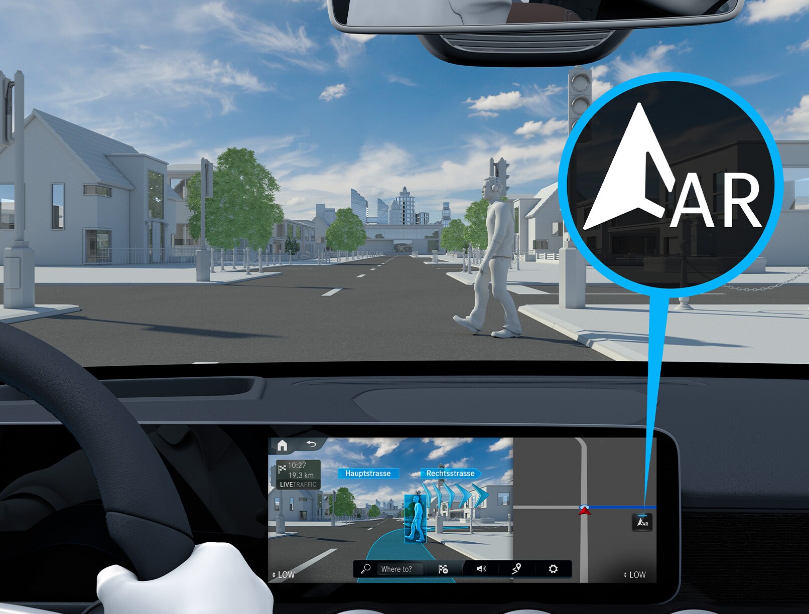 Mercedes GLC 2022 : navigation en réalité augmentée