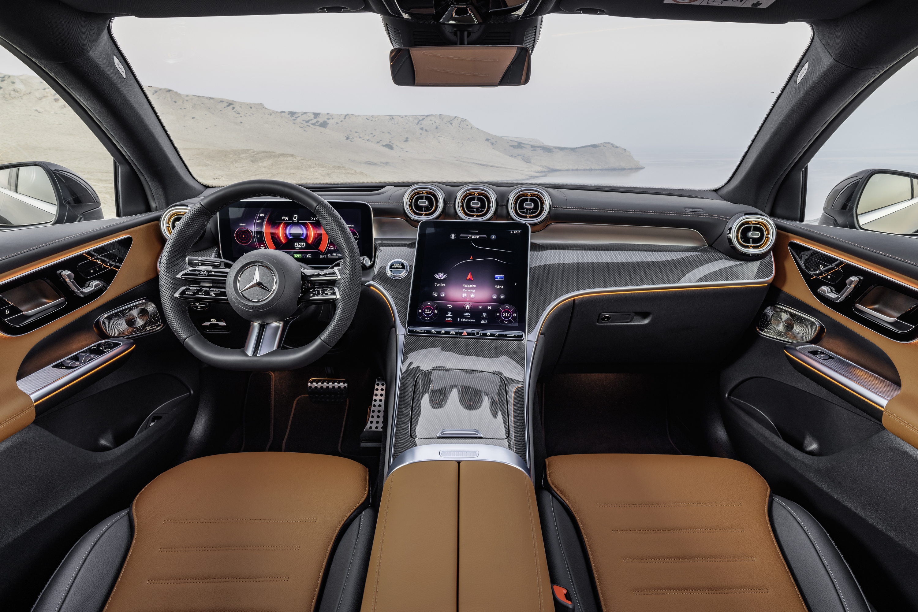 Mercedes GLC Coupé 2023 : intérieur de l'habitacle
