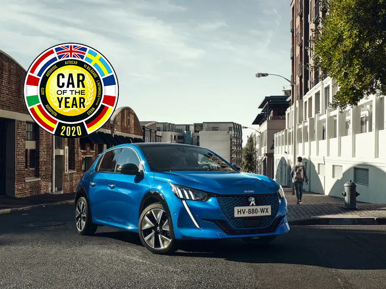 Peugeot e-208 voiture de l'année
