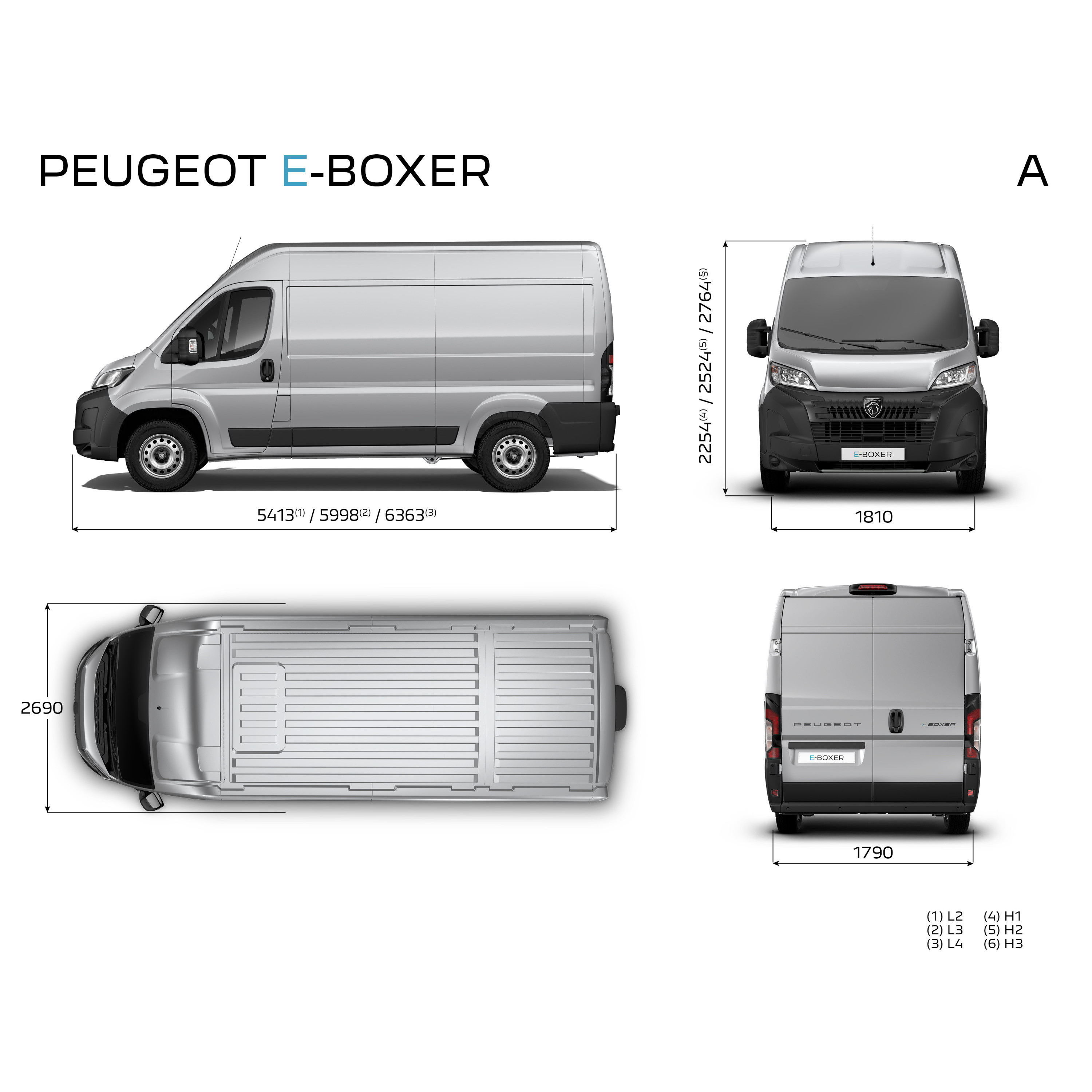 Peugeot Boxer 2024 dimensions