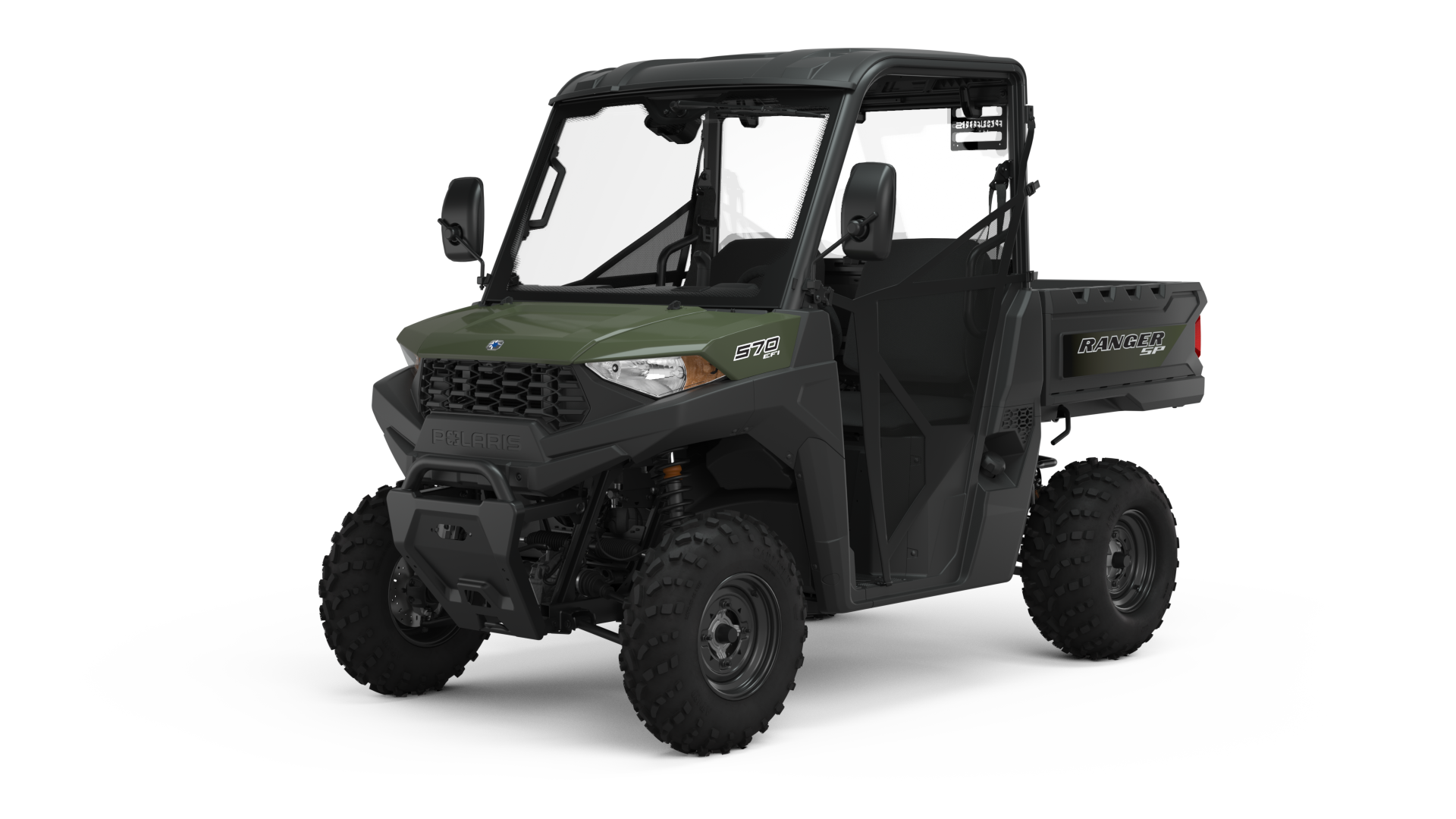 Polaris Ranger 570 2023 : half cab trois quarts avant