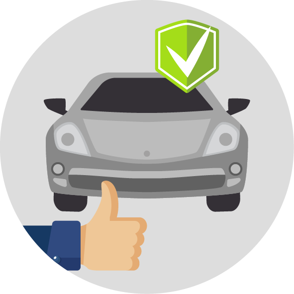 Picto véhicule contrôlé et révisé