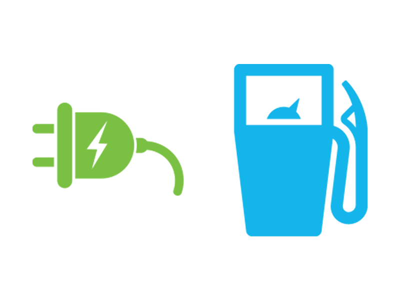 Pictogramme voiture hybride