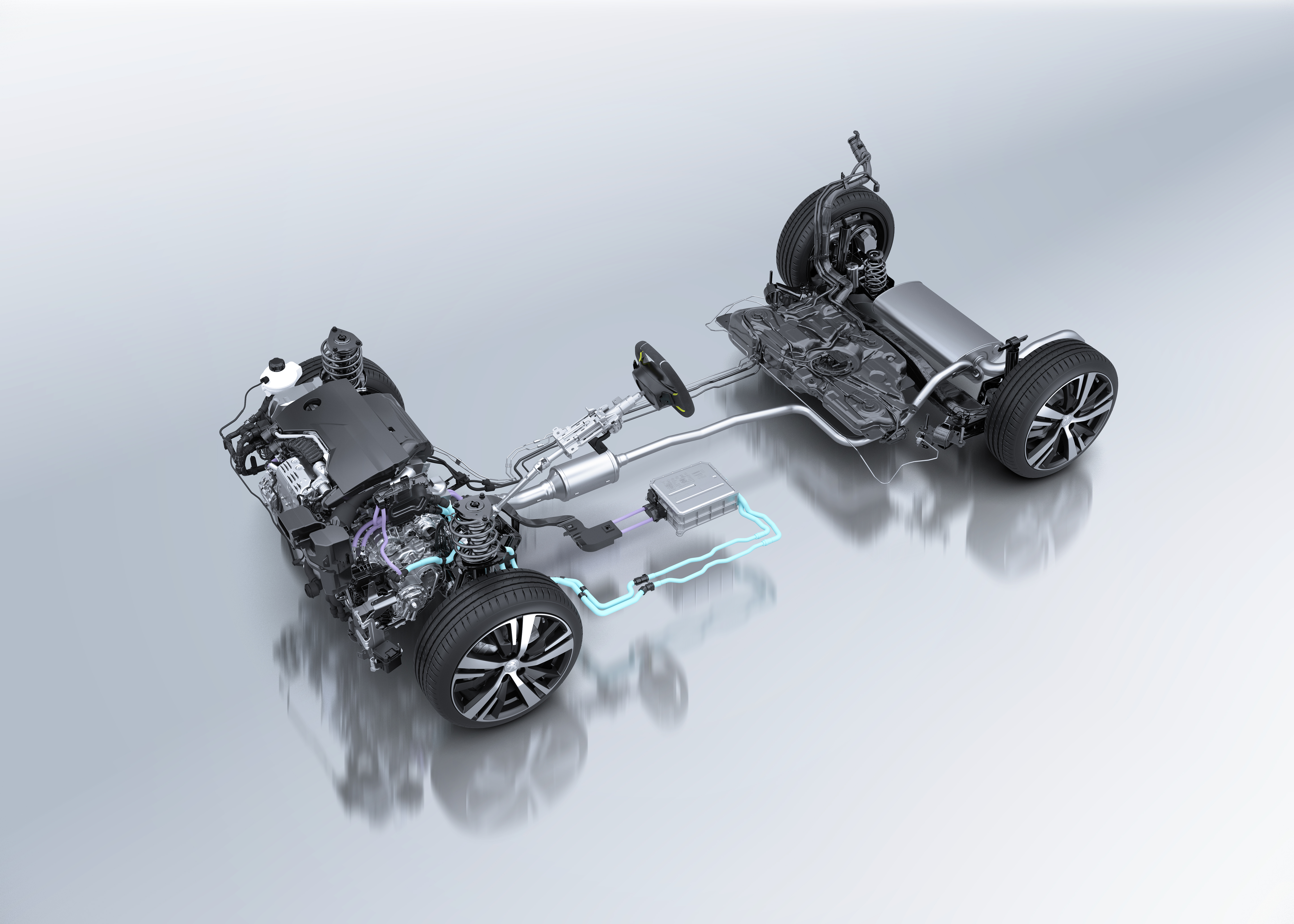 Plateforme Peugeot 3008 et 5008 hybride
