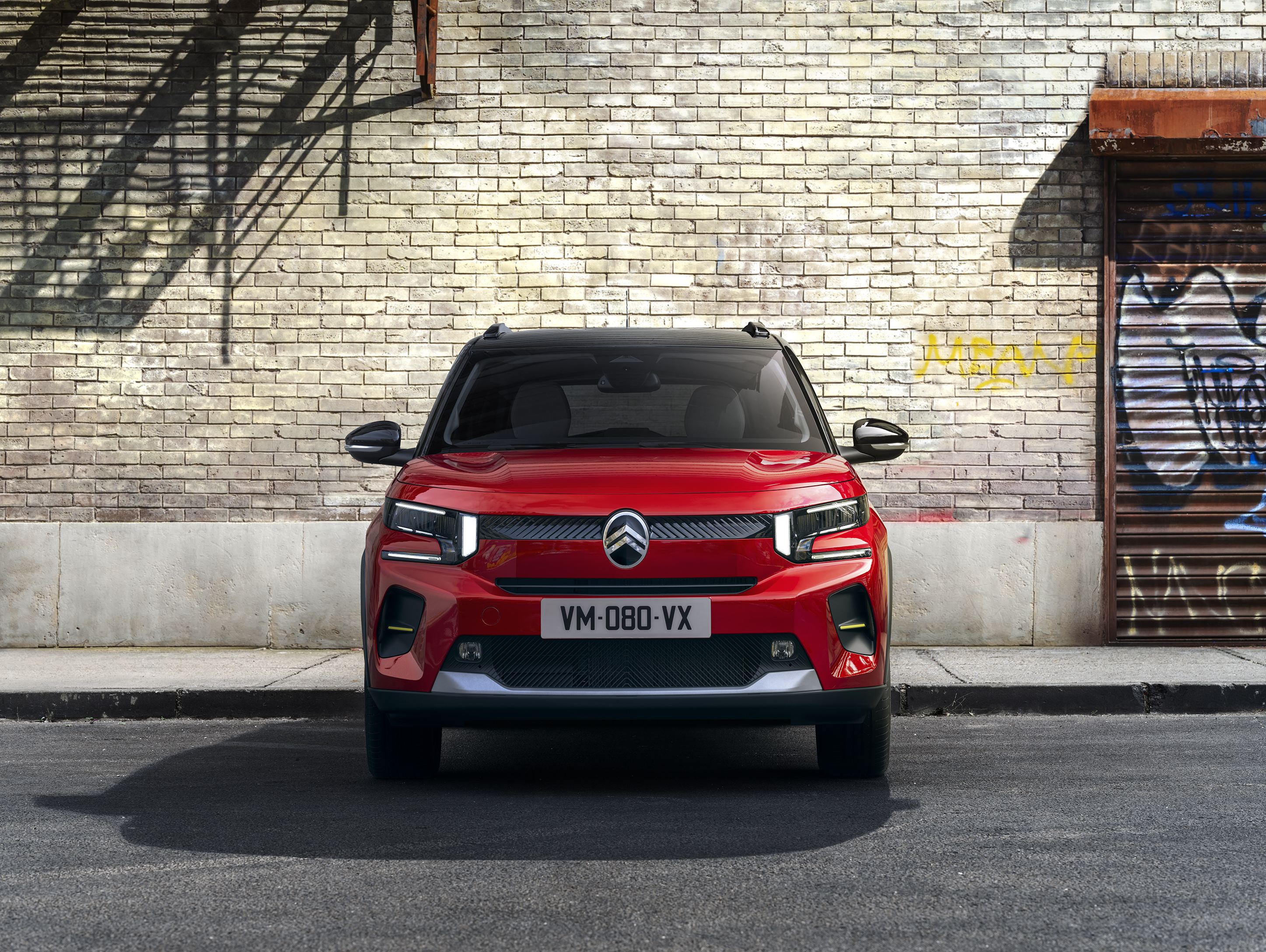 Citroën C3 2024 rouge : face avant statique