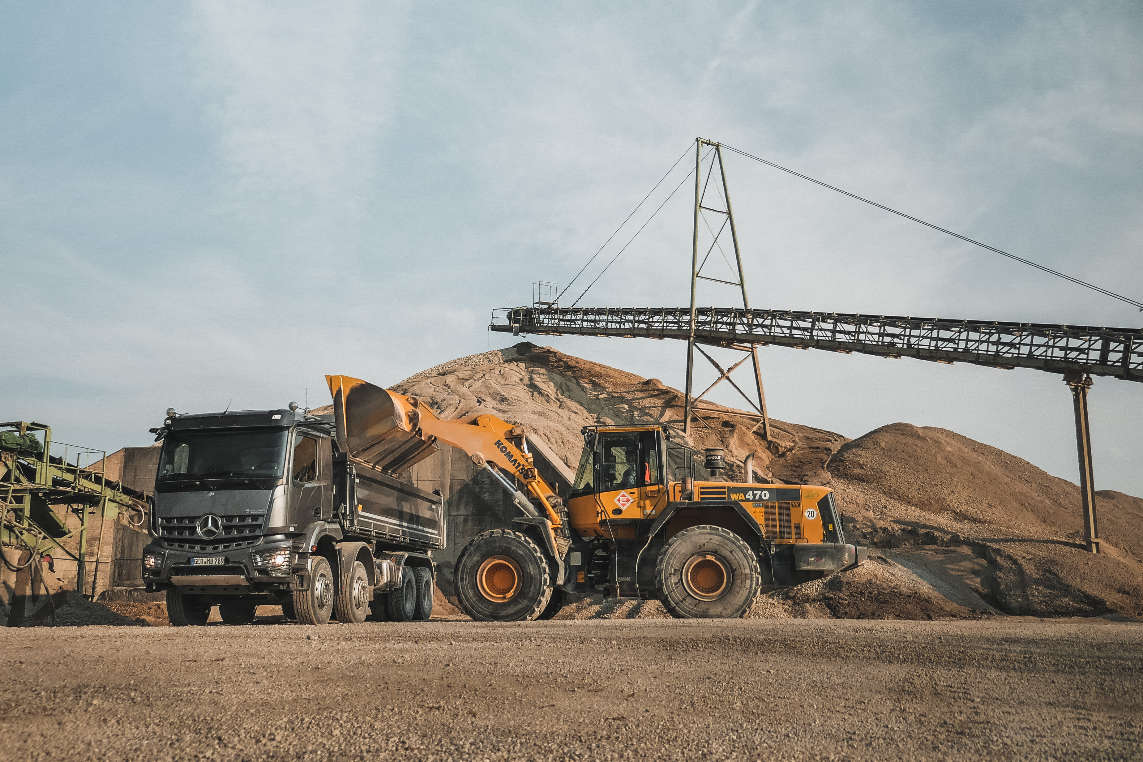 Mercedes-Benz Arocs sur chantier