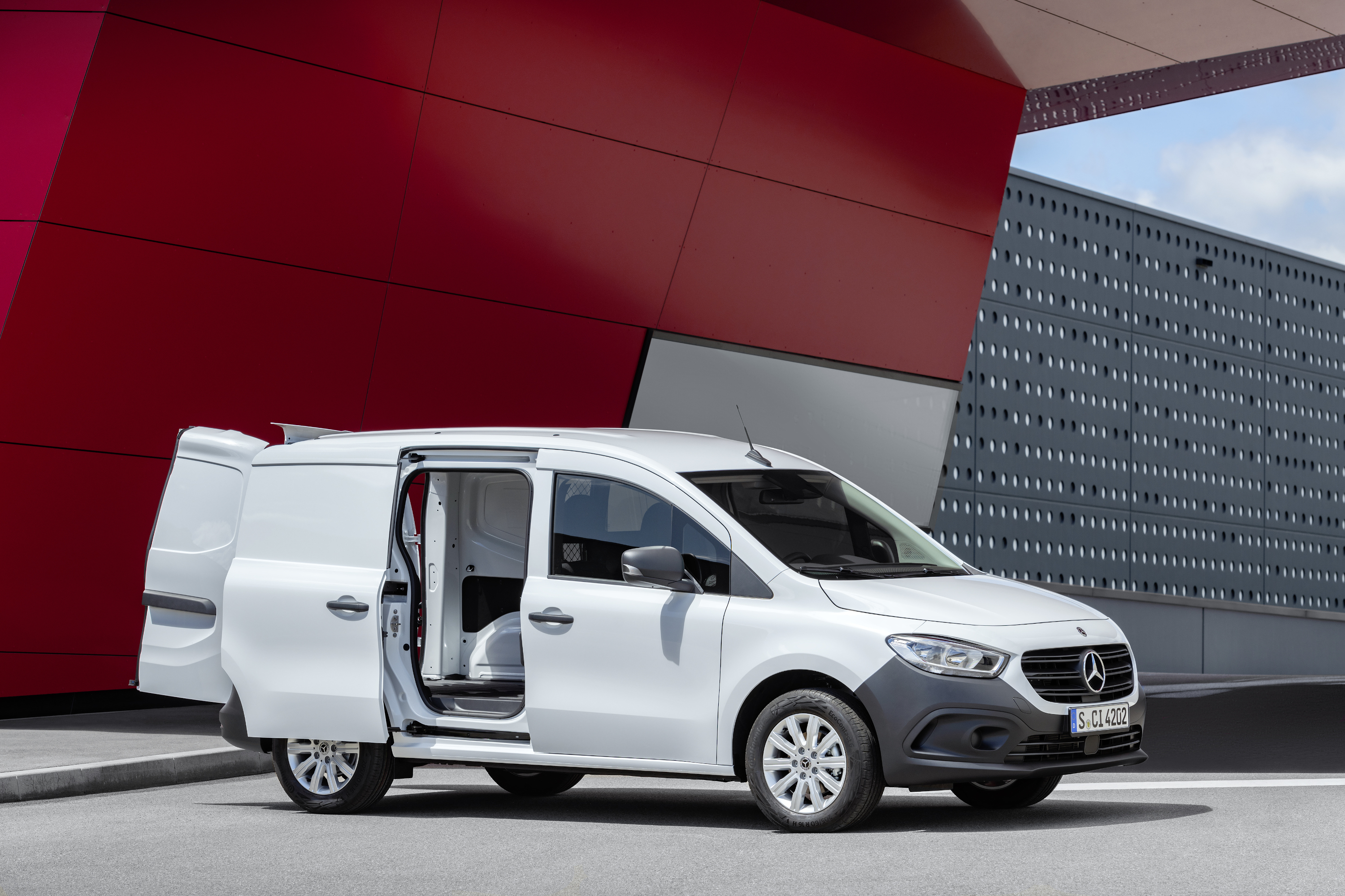 Mercedes-Benz Citan 2021 blanc portes ouvertes
