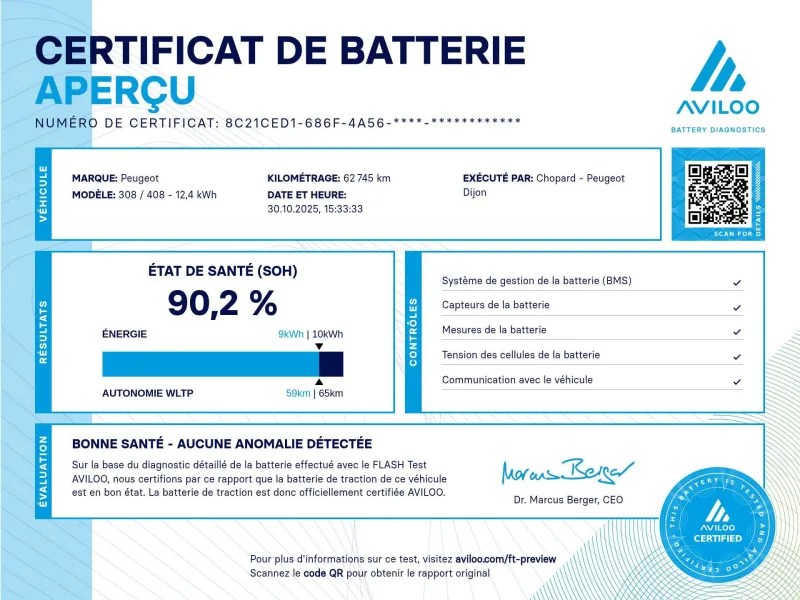 Peugeot-308-308 PHEV 180 e-EAT8 Peugeot-308-d'occasion chez Peugeot Dijon Saint-Apollinaire