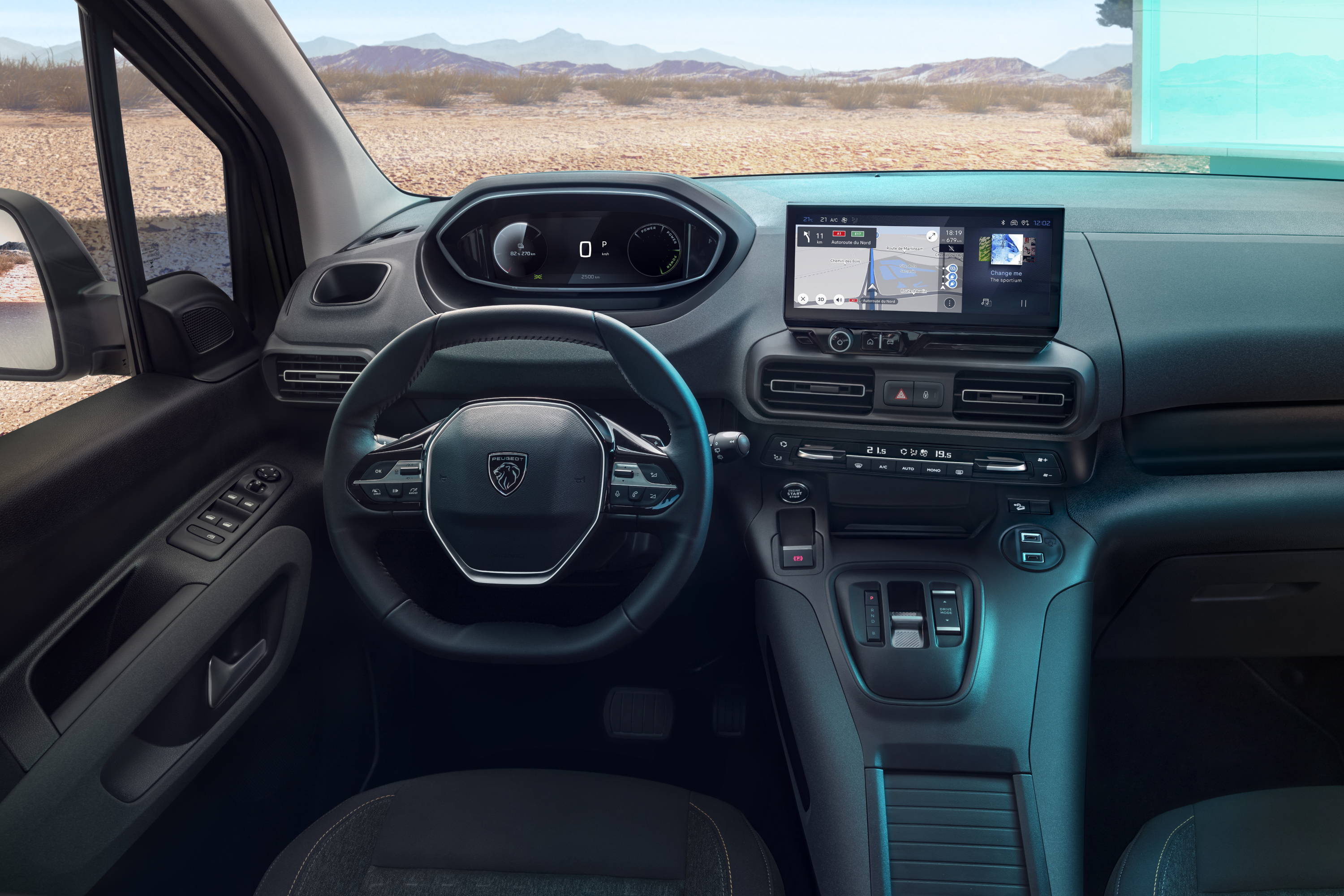 Peugeot Rifter 2024 : intérieur poste de conduite