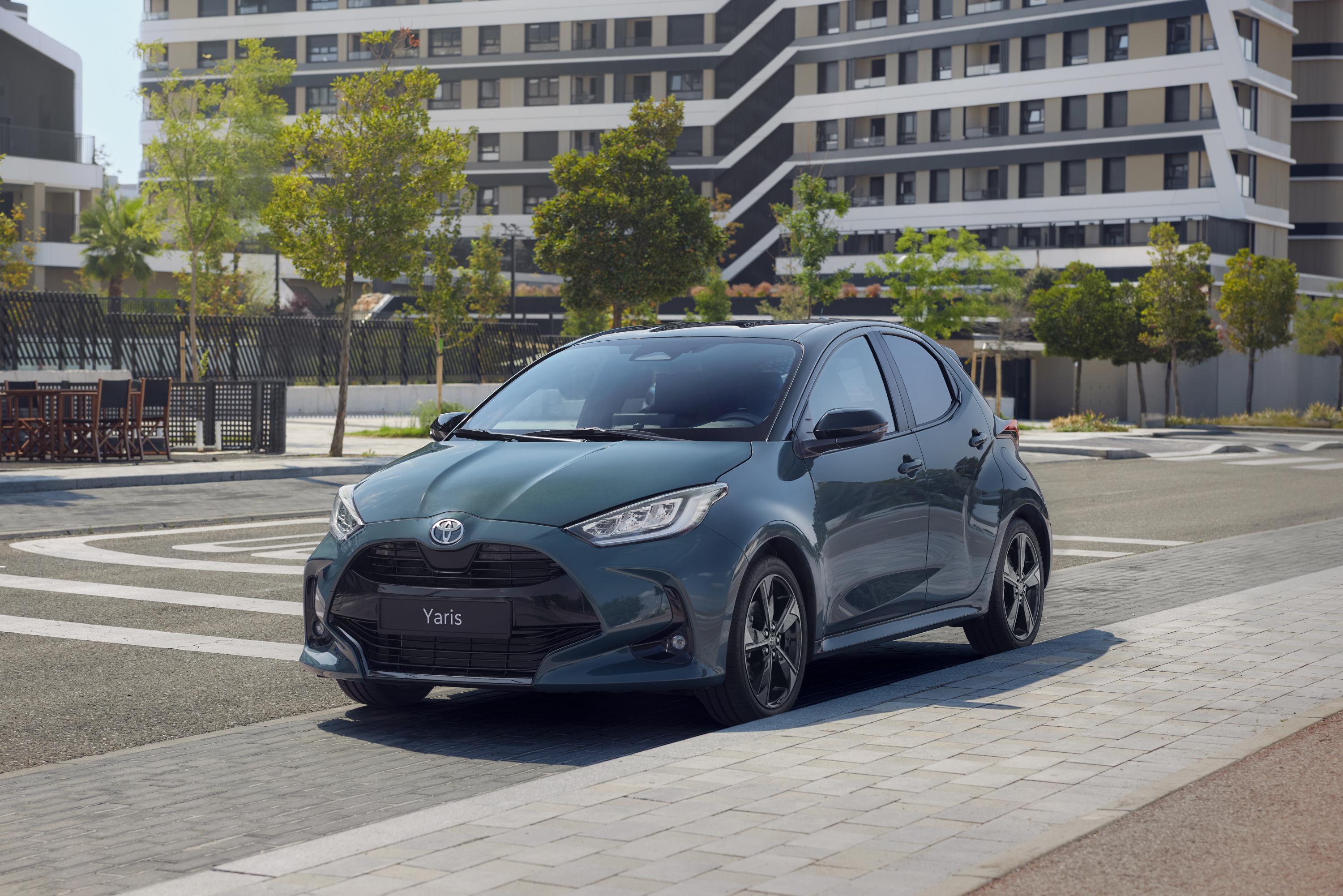 Toyota Yaris 2025 : trois quarts avant gauche statique