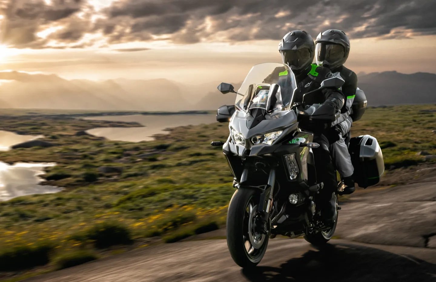 Kawasaki Versys 1100 : marécages