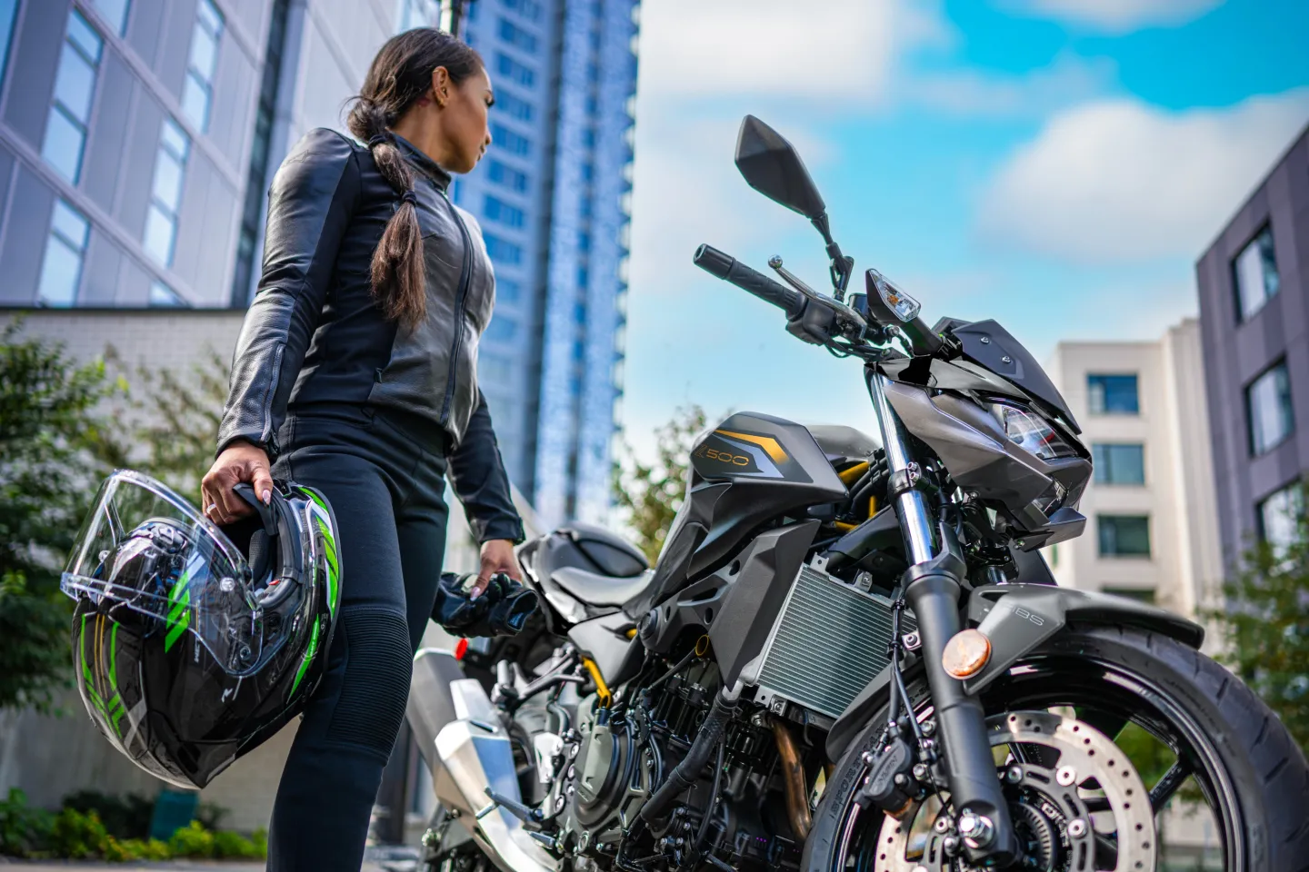 Kawasaki Z500 : à l'arrêt