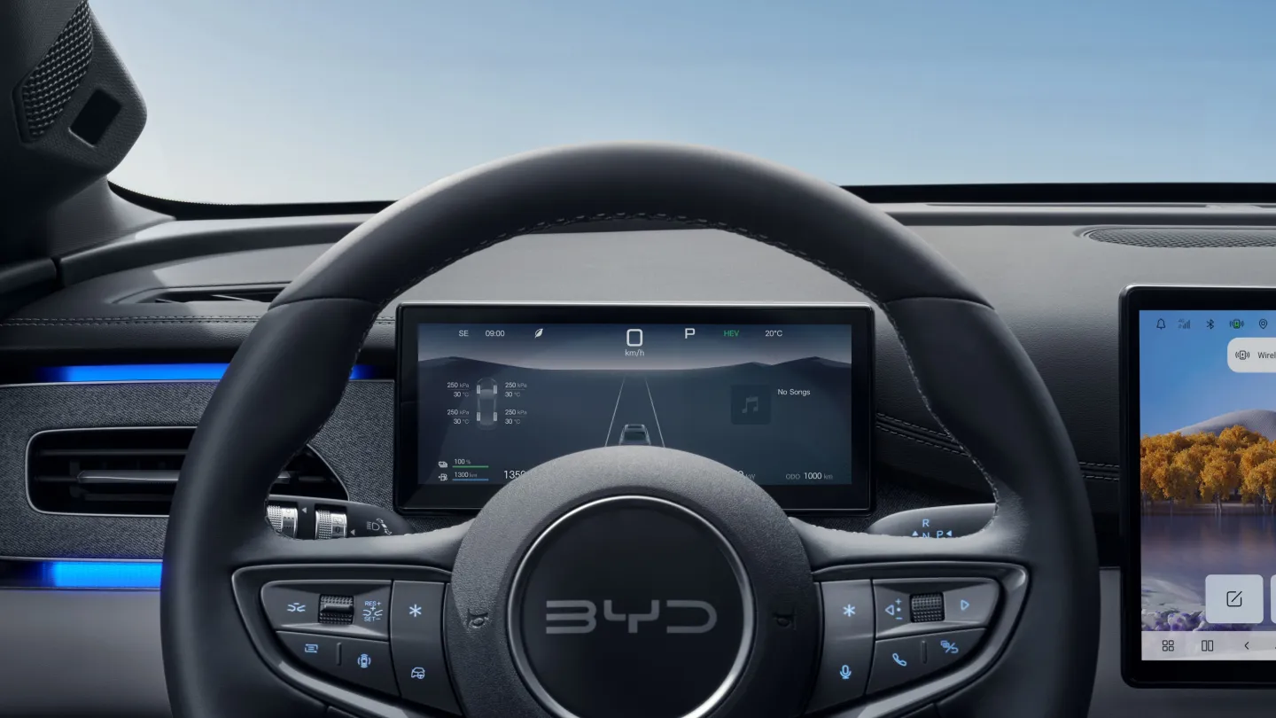 BYD Seal 6 DM-i : détail volant