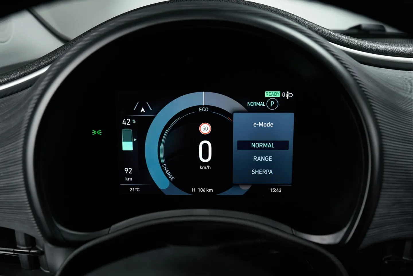 fiat 500 écran rond instrumentation