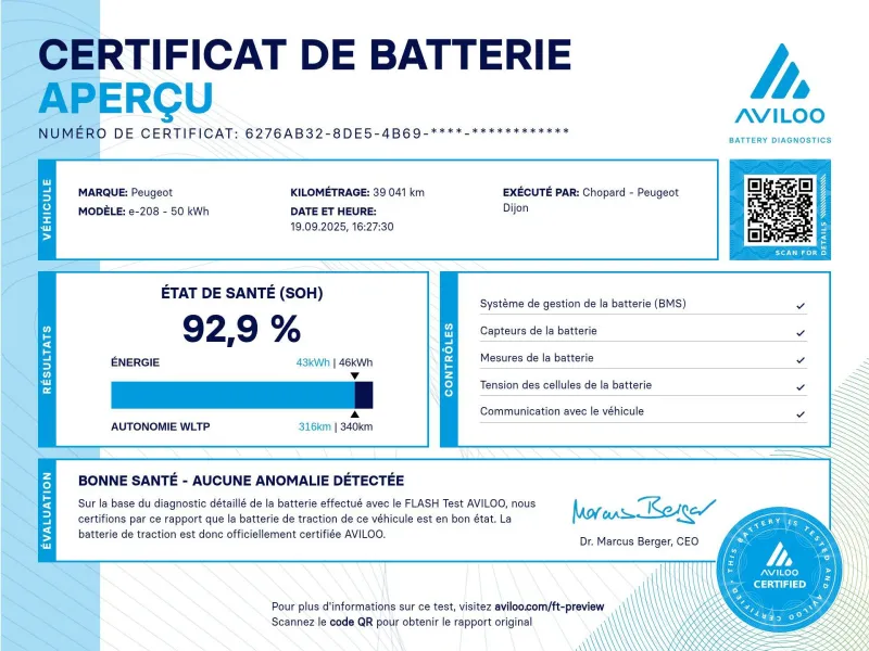 Peugeot-208 ELECTRIQUE-d'occasion chez Peugeot Dijon Saint-Apollinaire