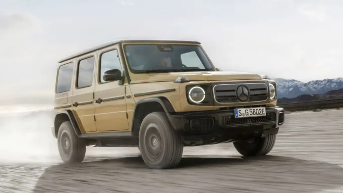 Mercedes Classe G 580 électrique : Pack AMG 3/4 avant
