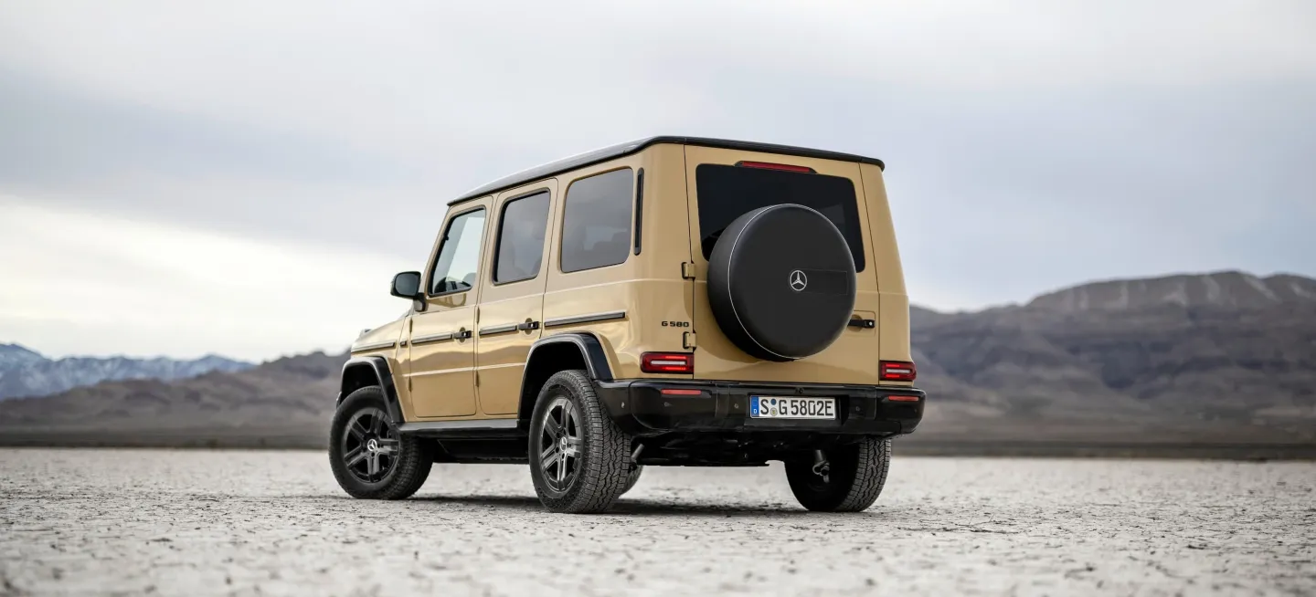 Mercedes Classe G 580 électrique : AMG Line 3/4 arrière gauche