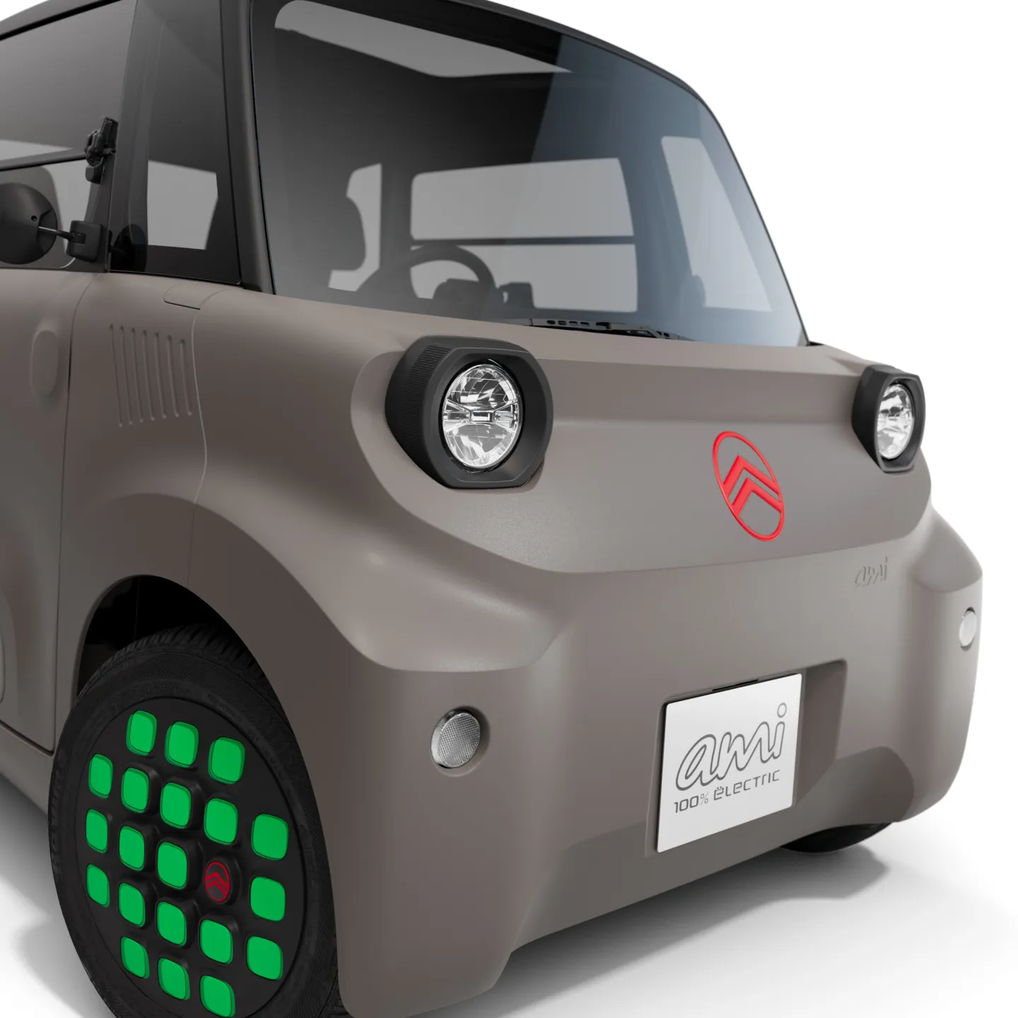 Citroën Ami Minty 2025 : détail phares avant