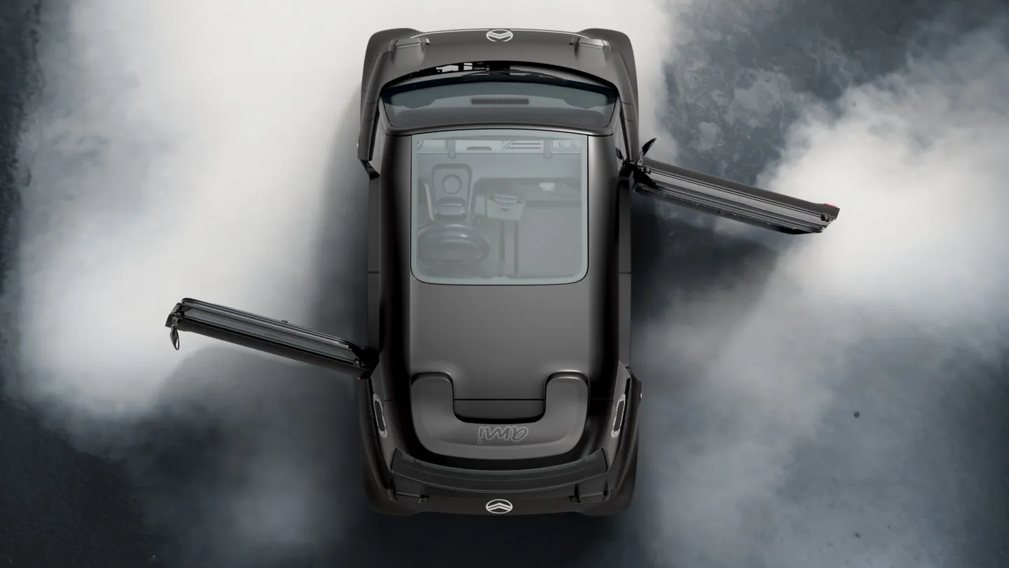 Citroën Ami Dark Side 2025 : vue de dessus