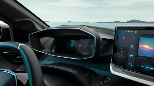 Peugeot 208 2023 : écran compteurs