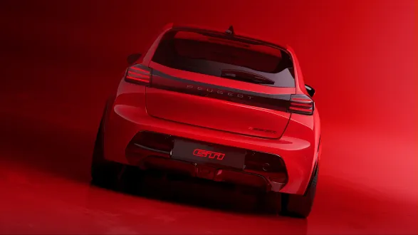 Peugeot 208 GTi 2025 : face arrière statique