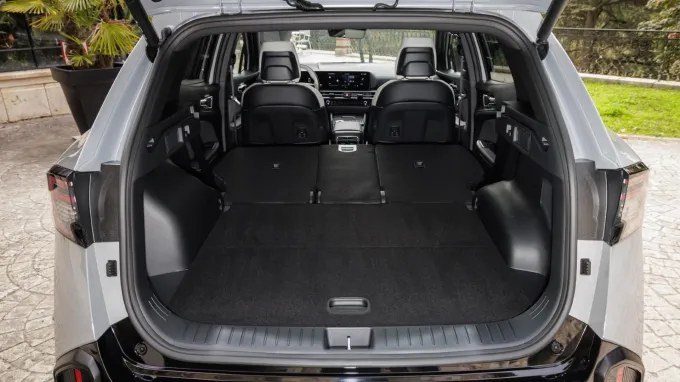 Kia Sportage : coffre banquette rabattue