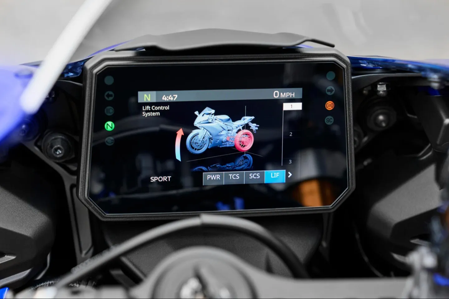 Yamaha R7 : Ecran TFT