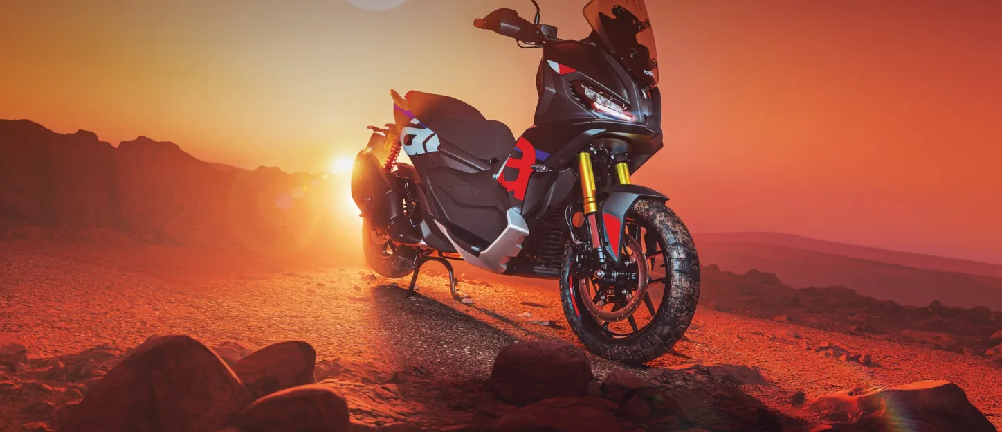 Aprilia SR GT 400 : Visuel désert