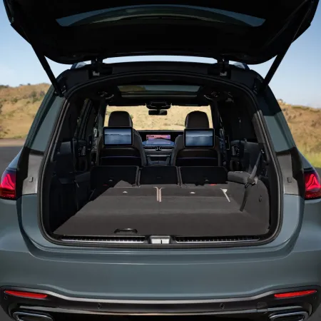 Mercedes GLS : coffre configuration 2 places