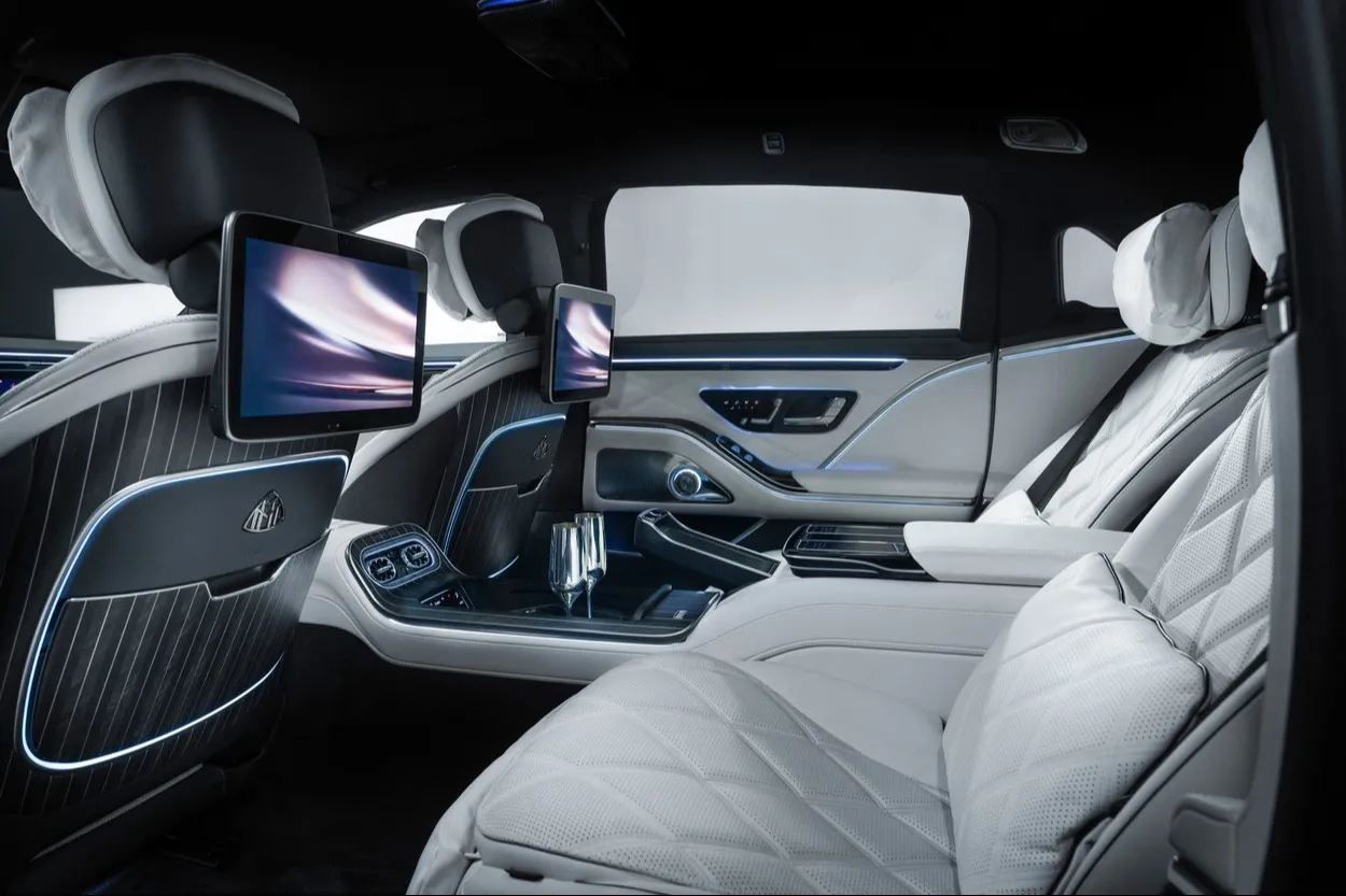 Mercedes Classe S Maybach : Interieur blanc