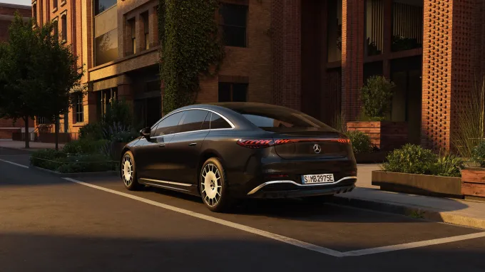 Mercedes EQS : 3/4 arrière