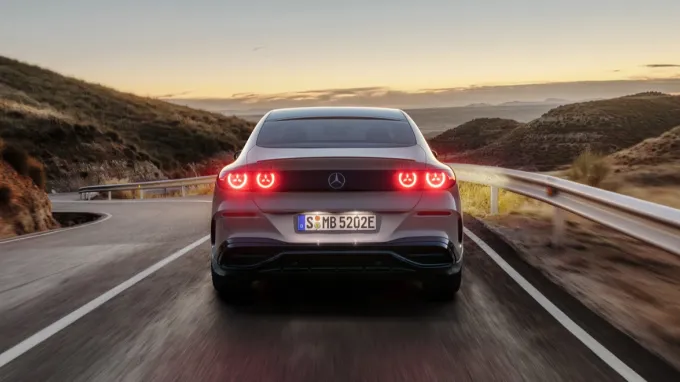 Mercedes Classe C électrique : face arrière