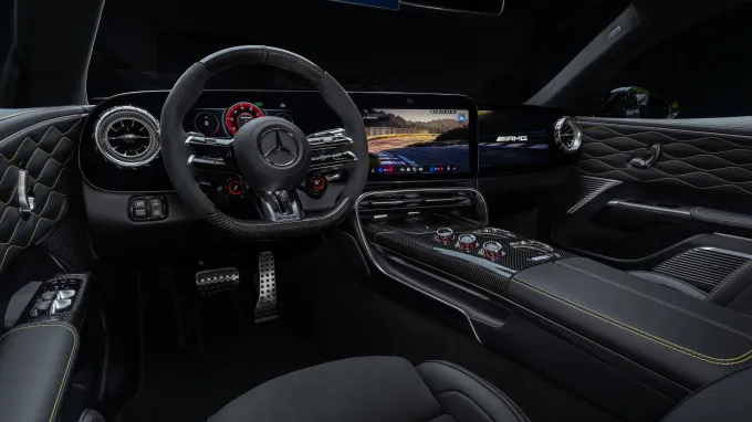 Mercedes AMG GT Coupé 4 portes électrique : Habitacle avant