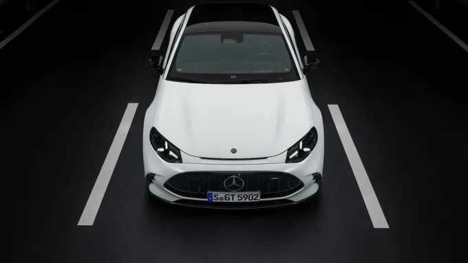 Mercedes AMG GT Coupé 4 portes électrique : Vue plongée