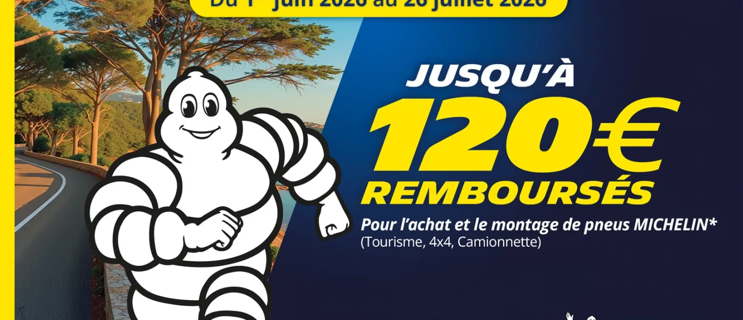 Offre pneus Michelin JUIN 2026
