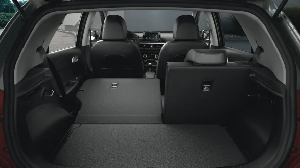 Kia Picanto 2024 : coffre avec banquette rabattue