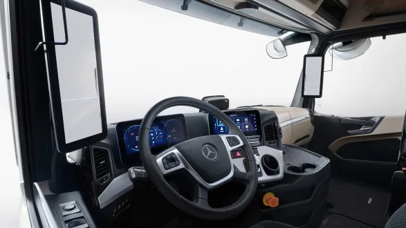Mercedes eActros 600 : Poste de conduite