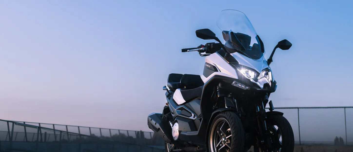 Kymco CV3 575 : vue contreplongée
