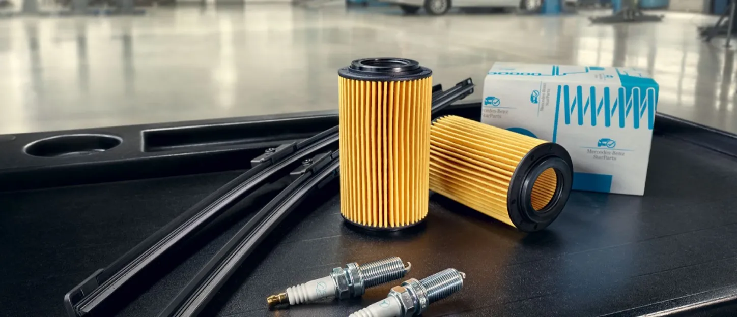 Service Select Mercedes-Benz : filtres, bougies, balais d'essuie-glaces