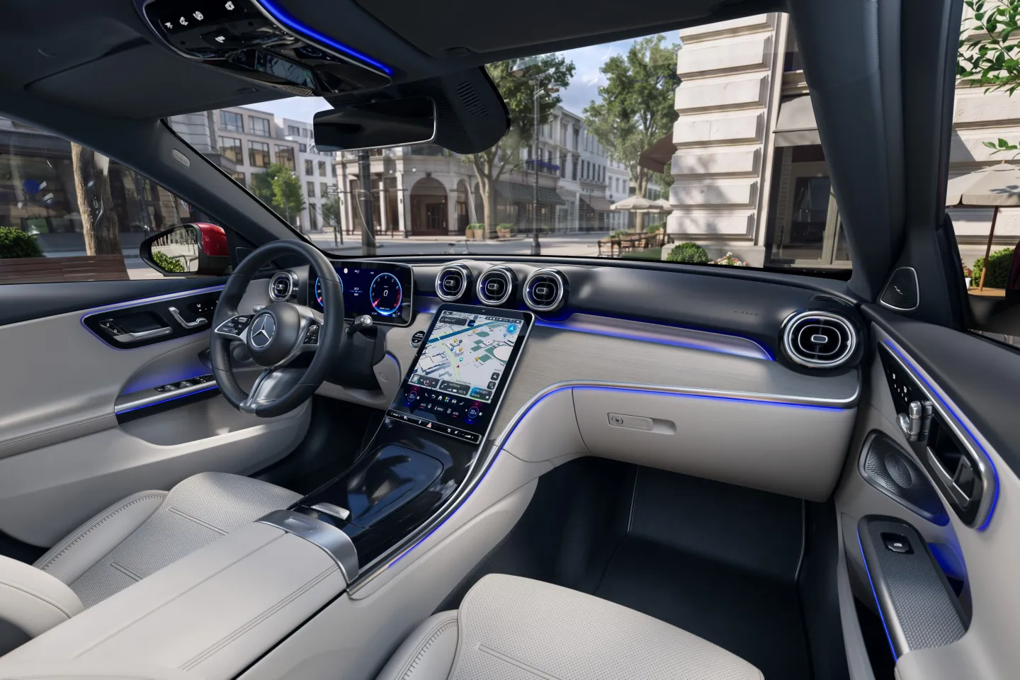 Mercedes Classe C : Intérieur blanc