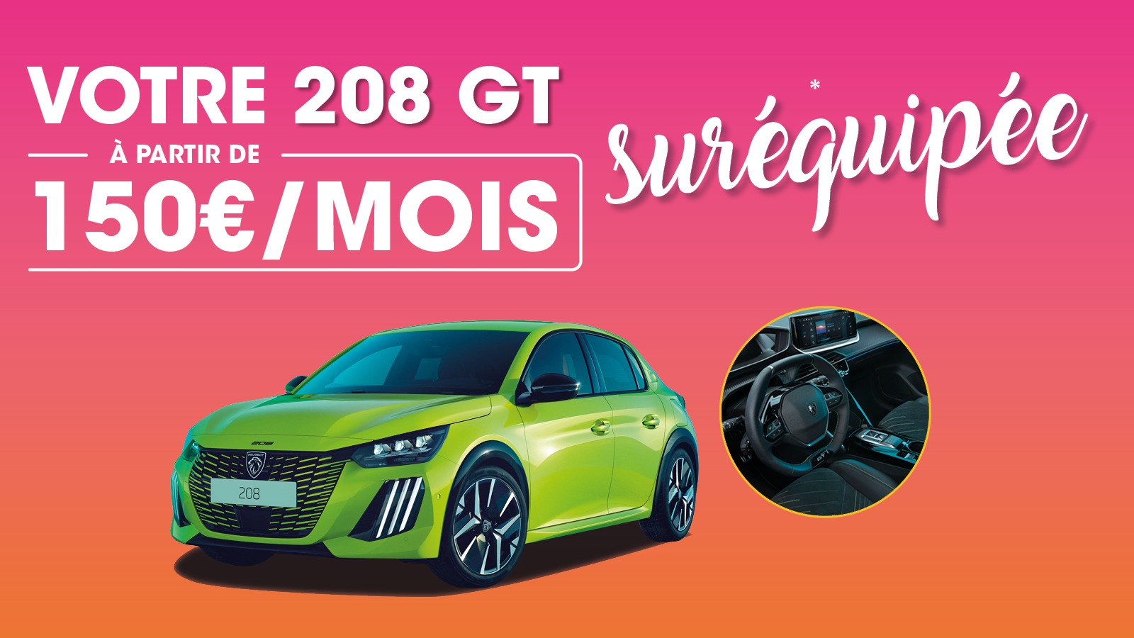Peugeot Dijon : Votre Peugeot 208 d'occasion dès 150€/mois* !