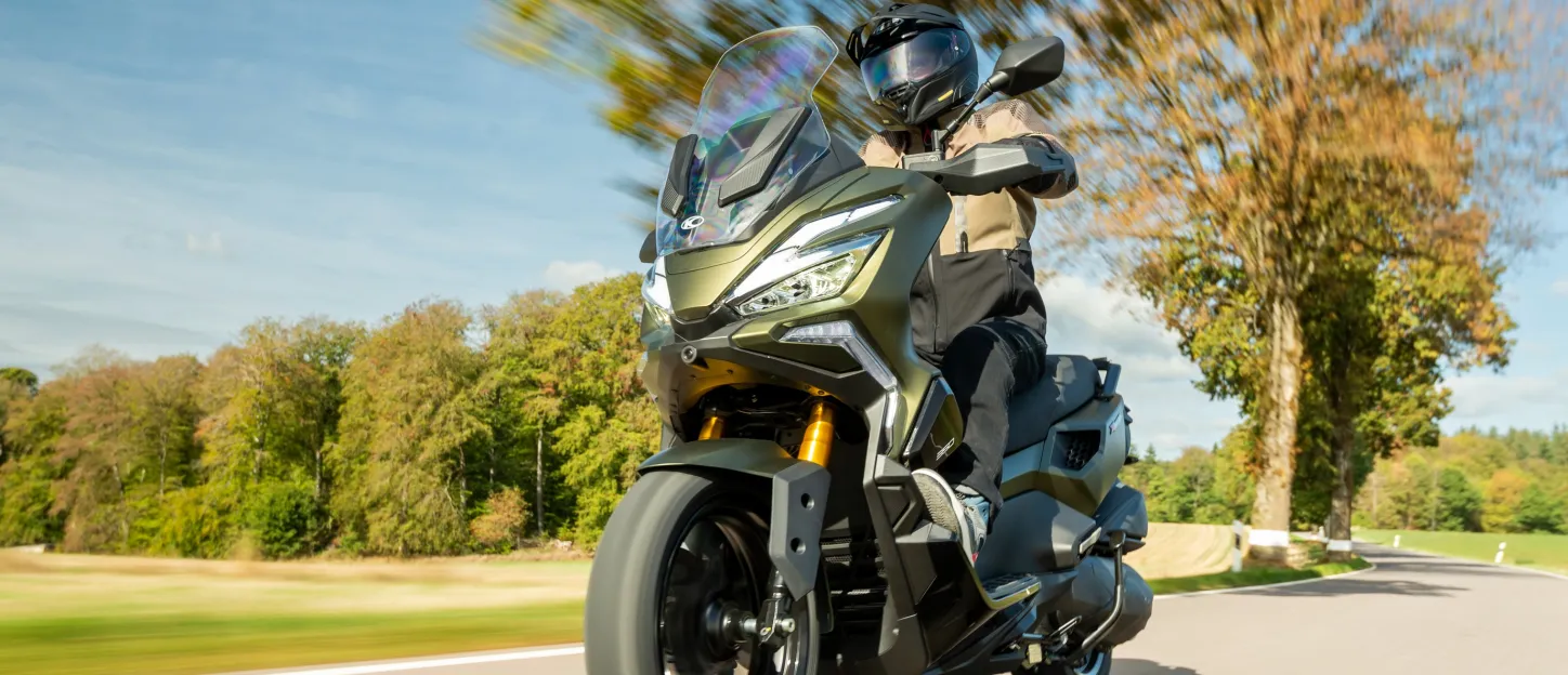 Kymco X-Tera 350 : 3/4 avant route campagne
