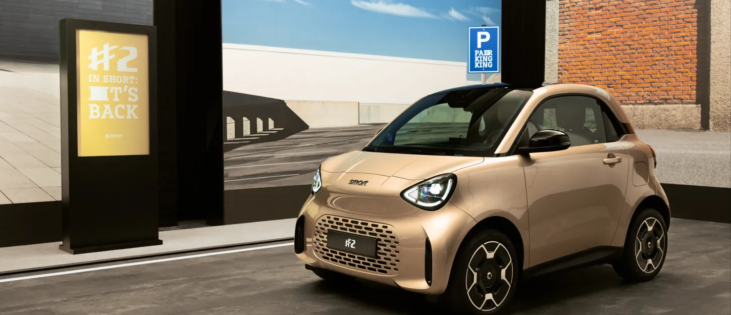 smart #2 Premium gold : 3/4 avant