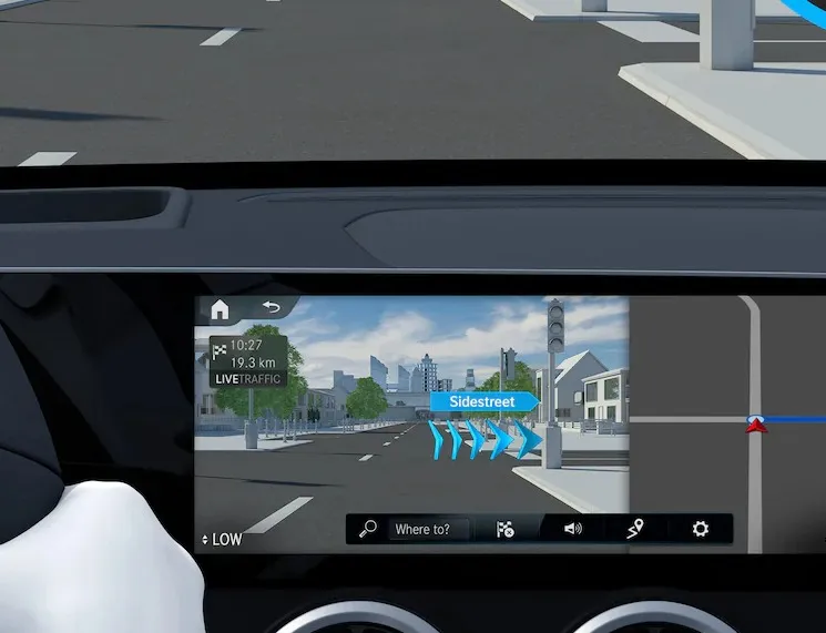Mercedes Classe A : Navigation connectée