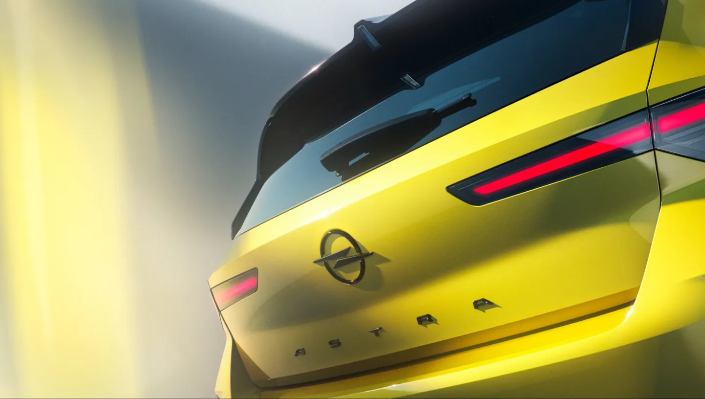 Opel Astra 2026 : détail hayon de coffre
