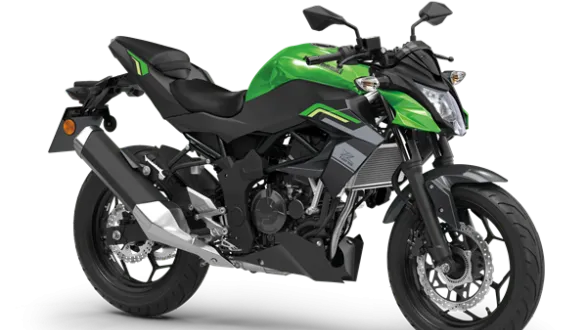 kawasaki Z125 Vert Candy Lime Green / Noir Metallic Spark